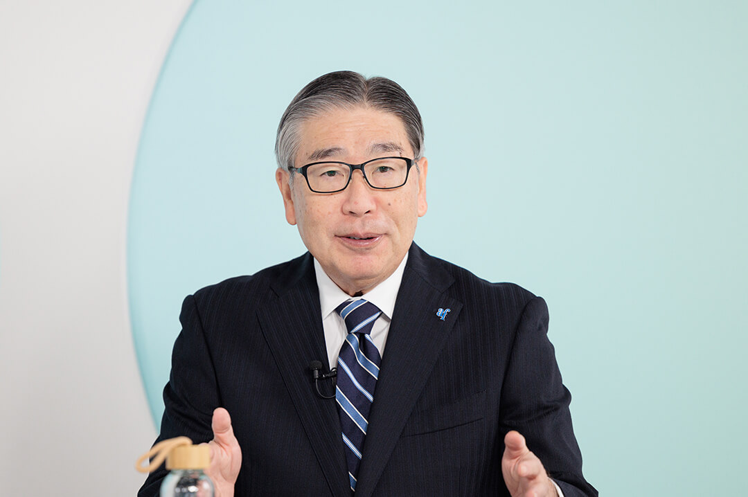 環境の変化と対策について語る島村琢哉・旭硝子財団理事長・AGC取締役兼会長