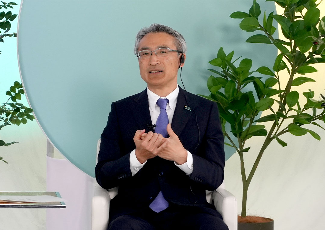 「欲望ではなく、希望を駆動力にする資本主義に変わらなくてはならない」と説く永島社長