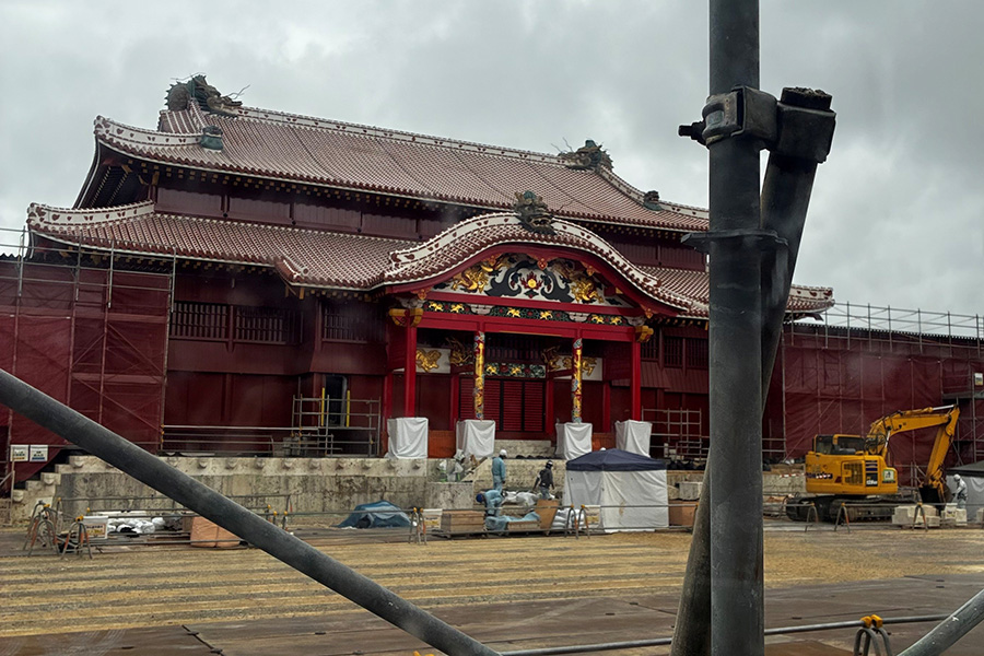 完成間近の首里城