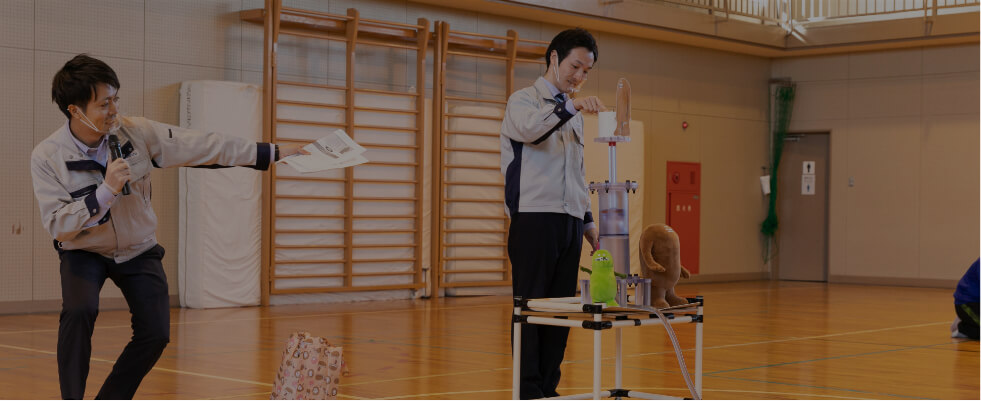 出張授業 ナブテスコ株式会社の様子