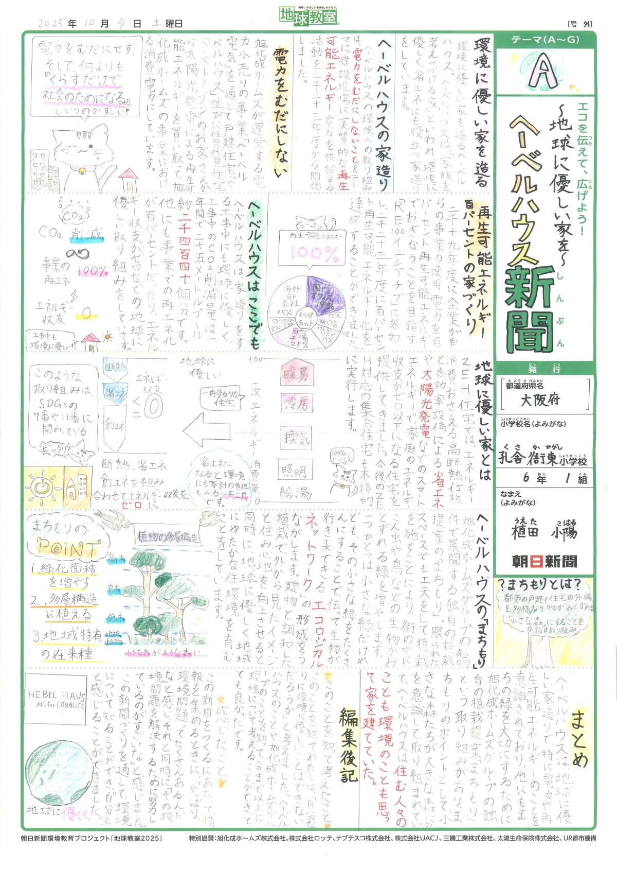 「〜地球に優しい家を〜ヘーベルハウス新聞」