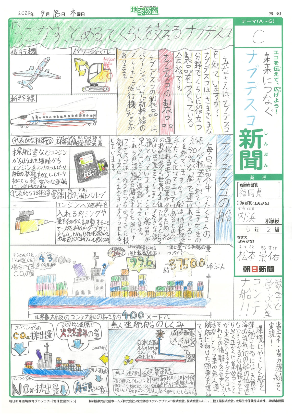 「未来につなぐナブテスコ新聞」