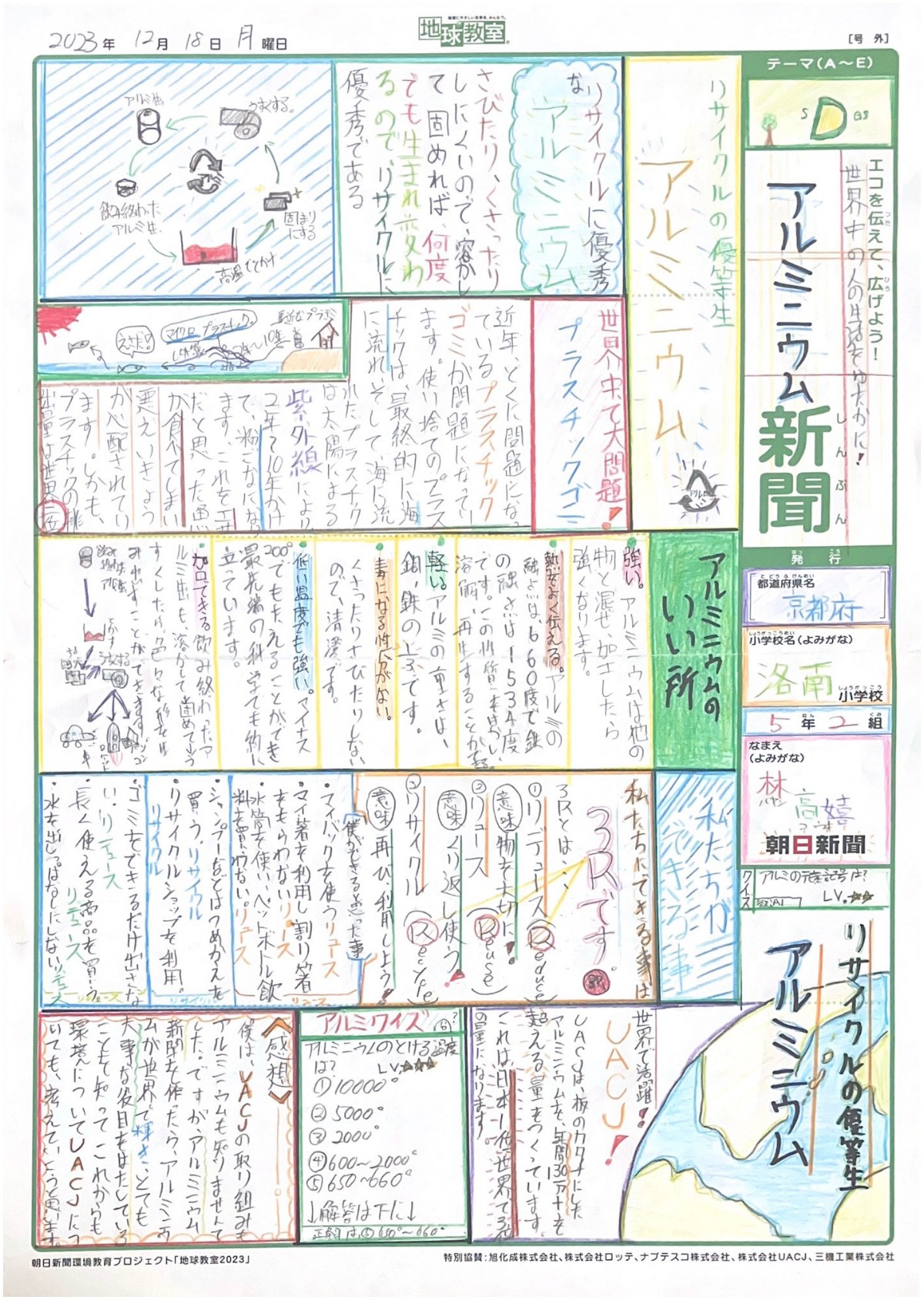 世界中の人の生活をゆたかに！アルミニウム新聞