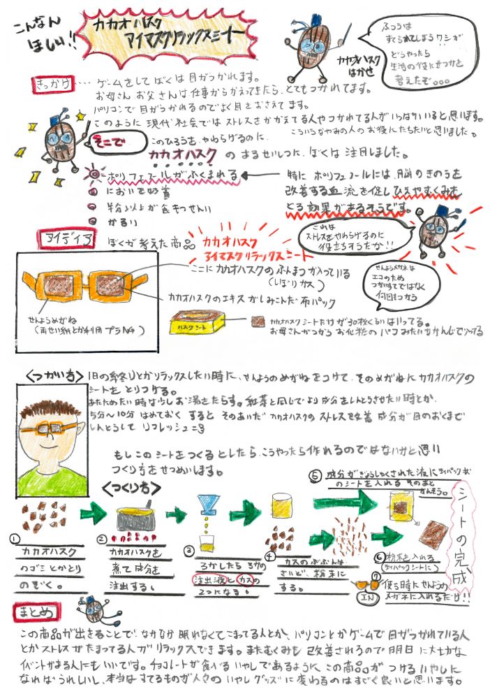 カカオハスク アイマスクリラックスシート
