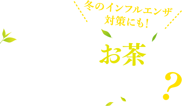 冬のインフルエンザ対策にも!驚くべきお茶の健康パワーとは?