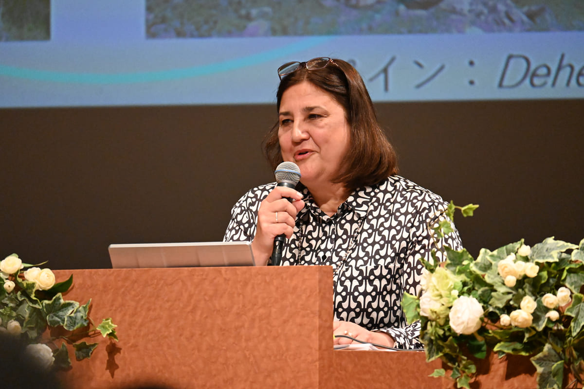 佐々木リディアさん＝井上晴史撮影