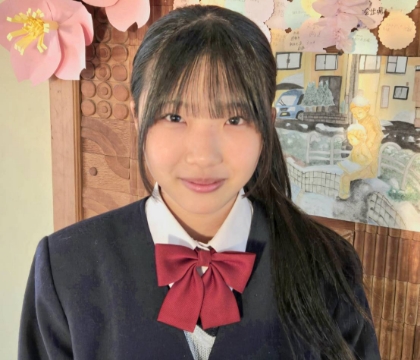最優秀賞表彰の模様 佐手海咲さん