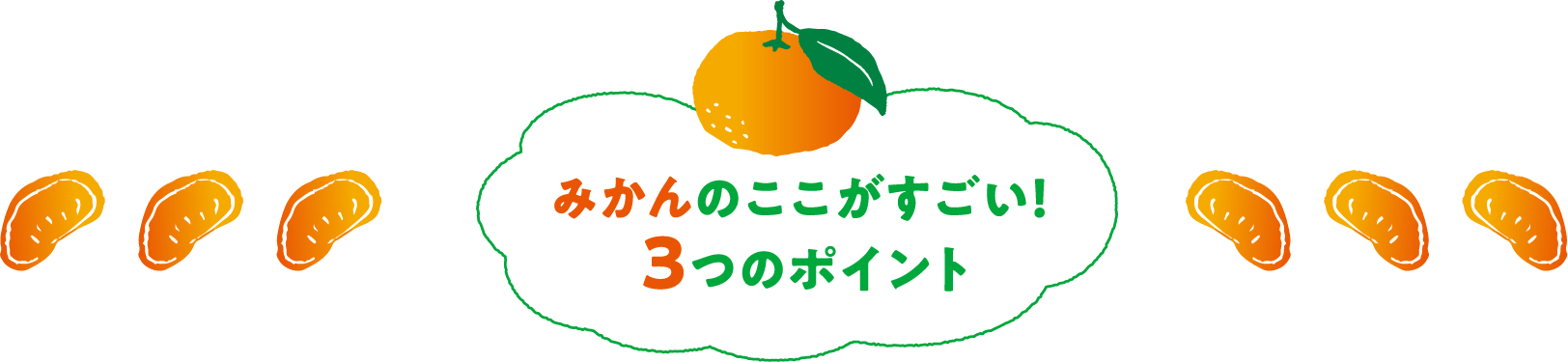 みかんのここがすごい！３つのポイント