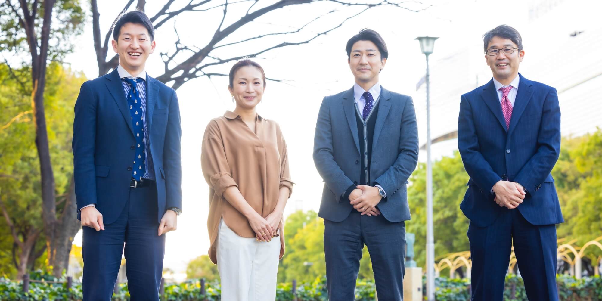 今回、座談会にご参加頂いた中部電力ミライズコネクトの皆さま。写真右から秋山光輝さん、平岡武志さん、平野恵梨さん、関貴之さん。