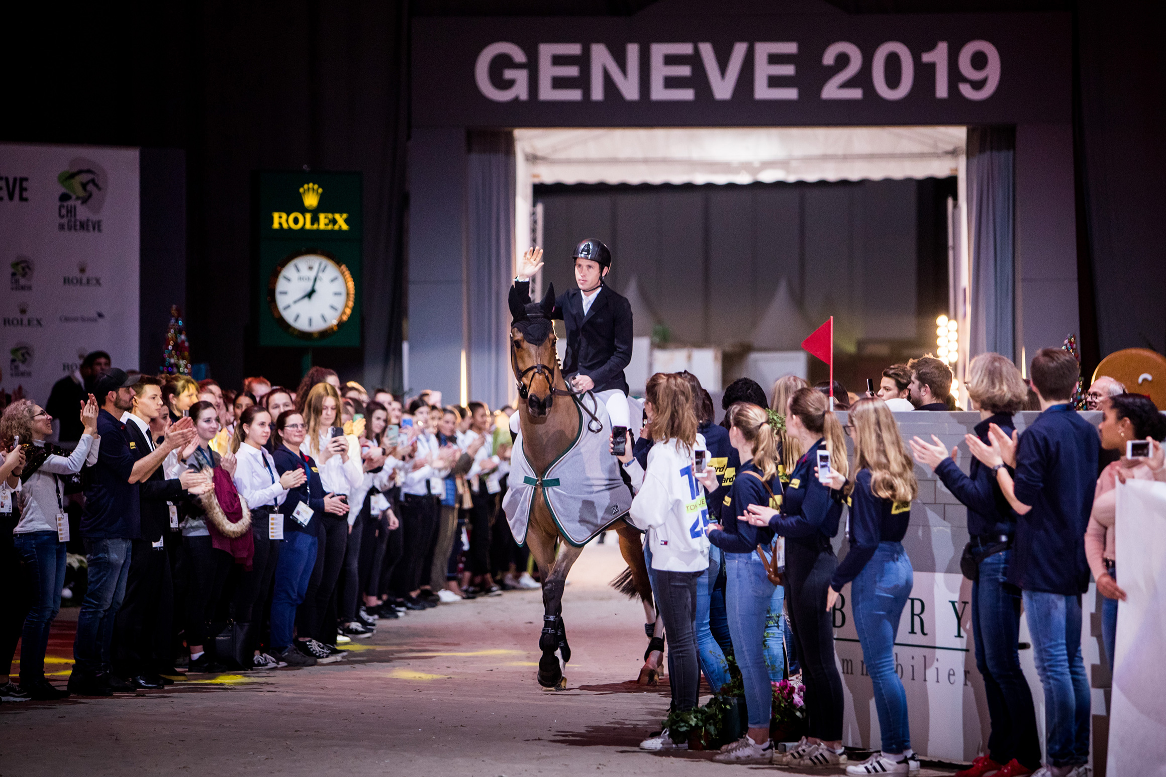 2019年、CHIジュネーブ（スイス）で開かれたハロー・サンクトス号の引退セレモニー　© Rolex/Ashley Neuhof