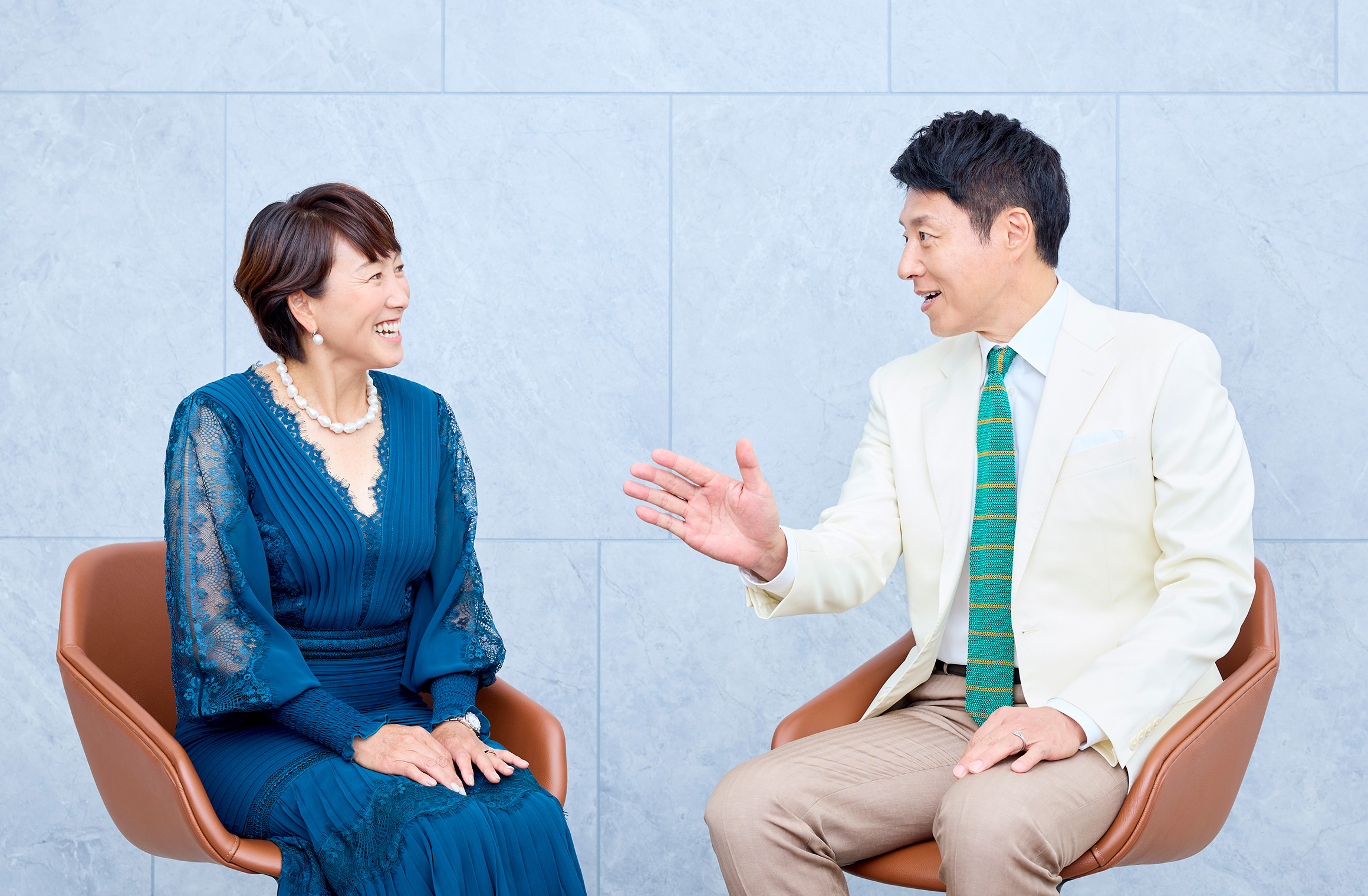 ウィンブルドンの思い出を語る松岡修造（写真右）と杉山愛。あこがれが詰まったウィンブルドンの思い出は尽きない