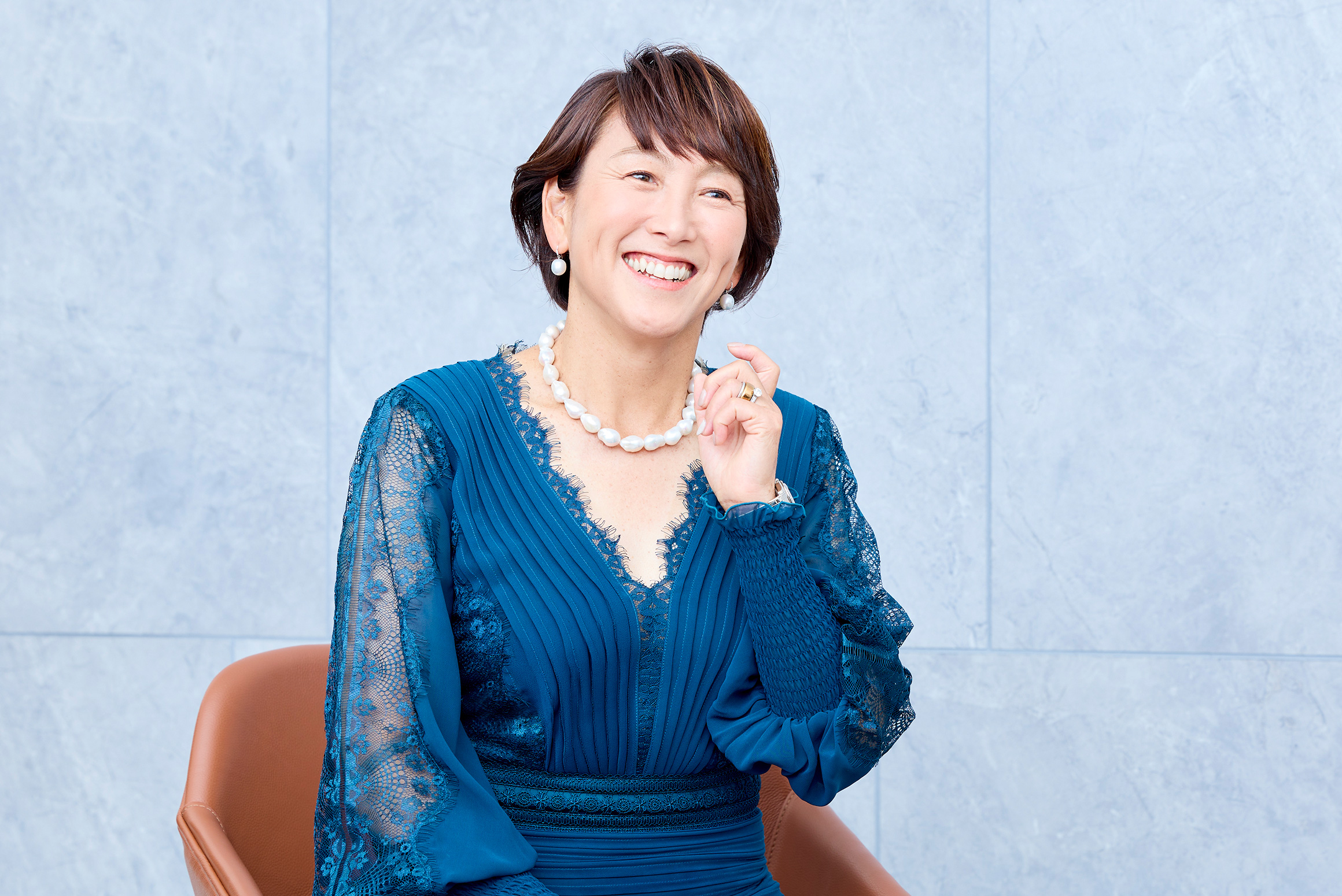 ウィンブルドンの大会期間中が誕生日だという杉山。「本当にテニスをするために生まれてきました（笑）」