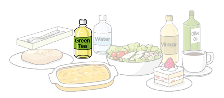 Green Tea in a Plastic Bottole