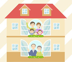 小規模宅地等の特例を二世帯住宅に使う要件!区分登記や共有登記について